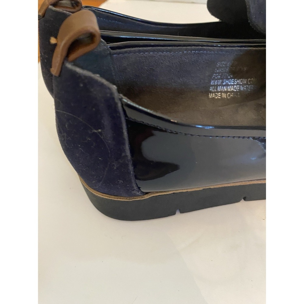 Sophia Taylor Shoes Size 8.5 Navy Blue Waffle Loafer - Picture 6 of 8